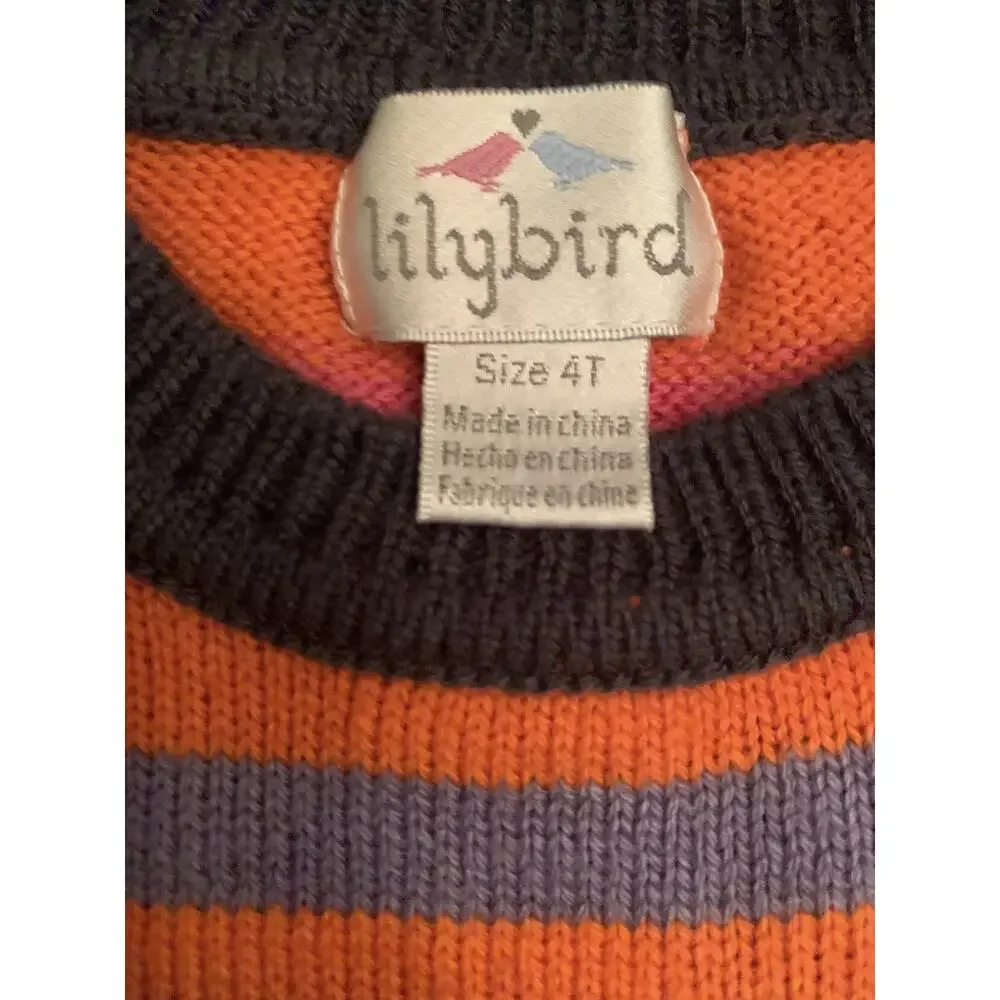 Lily bird VGUC Boutique Striped Sweater Dress. Size 4t